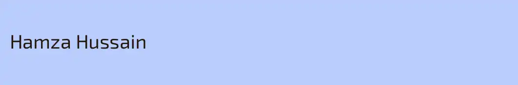 Hamza Hussain